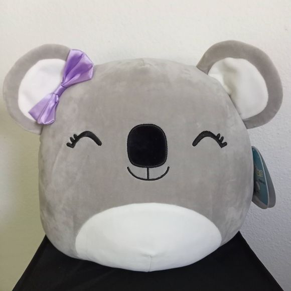 Squishmallows Rosa RARE HTF 14 Stuffed Koala Claire's Exclusive NWT Bow KellyToy